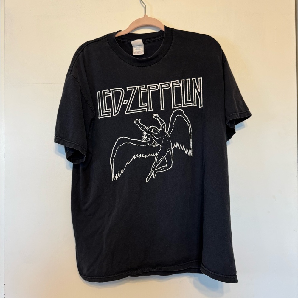 Black Led Zeppelin Graphic T-Shirt